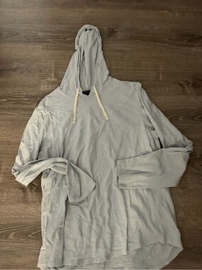Vince Light Blue Hooded Long Sleeve